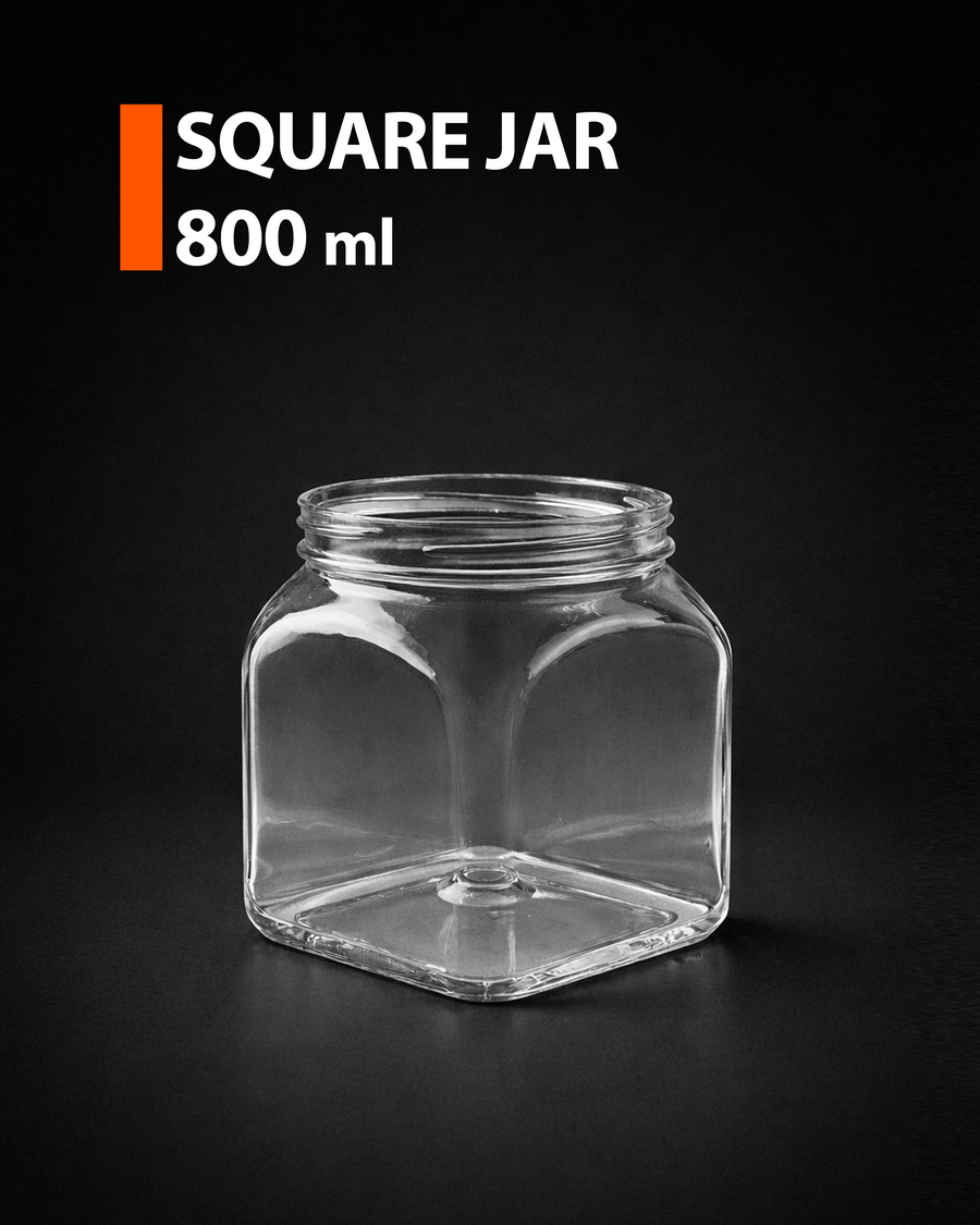 SQUARE JAR 800ml